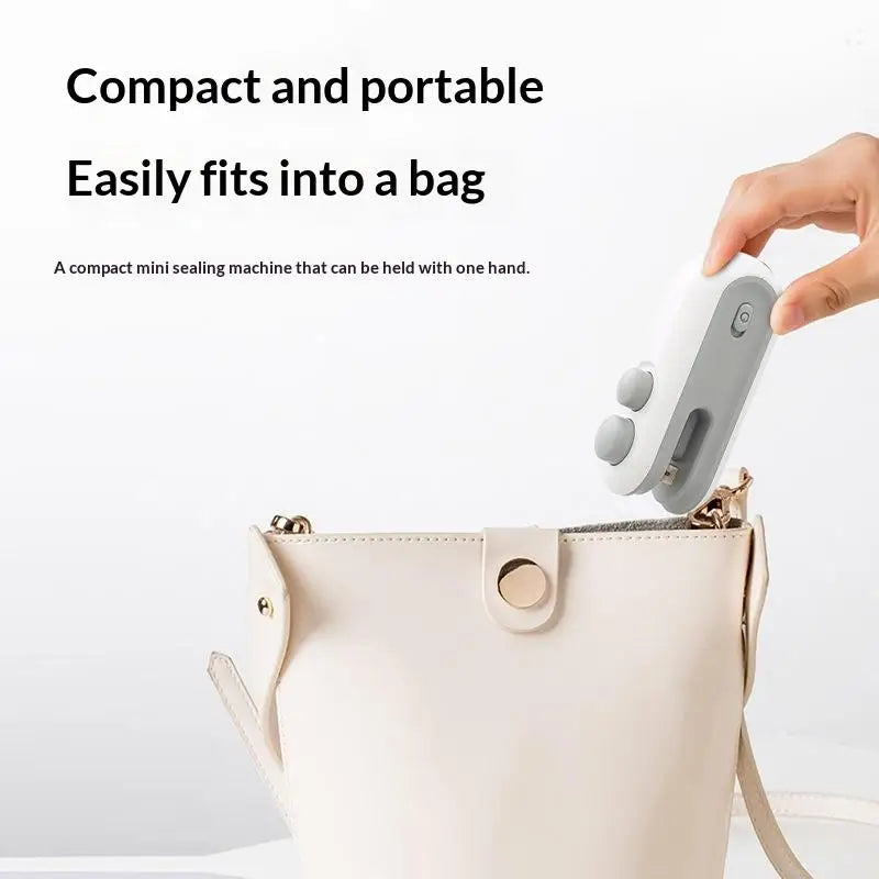 Mini Handheld Food Heat Sealer USB Rechargeable