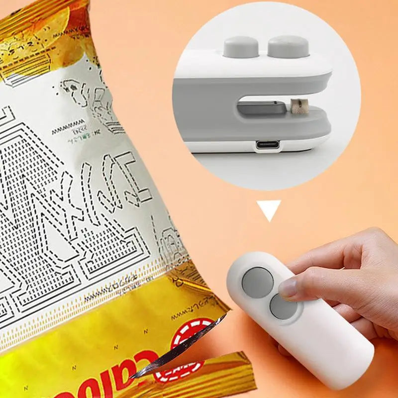 Mini Handheld Food Heat Sealer USB Rechargeable